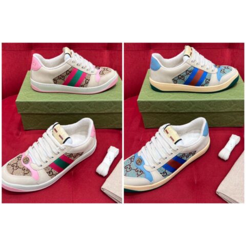 gucci古驰   女士低帮运动鞋系列复古小脏鞋