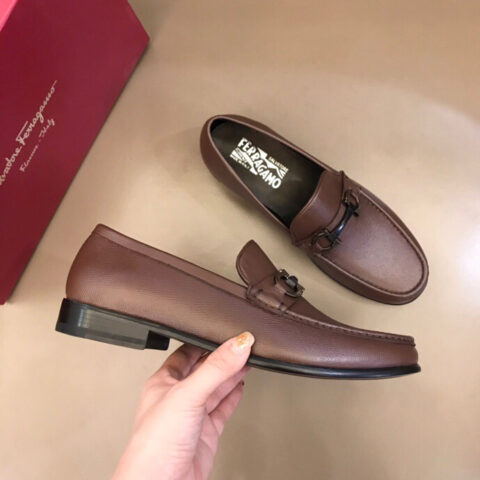 Ferragamo 菲拉格慕    意大利进口牛皮皮胚高端男士正装鞋休闲皮鞋