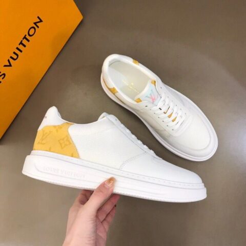 LV/路易威登   Monogram 印花帆布拼接头层牛皮男士经典休闲运动鞋