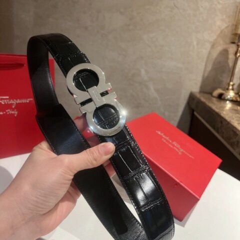 Ferragamo菲拉格慕   进口牛皮材质腰带3.5cm
