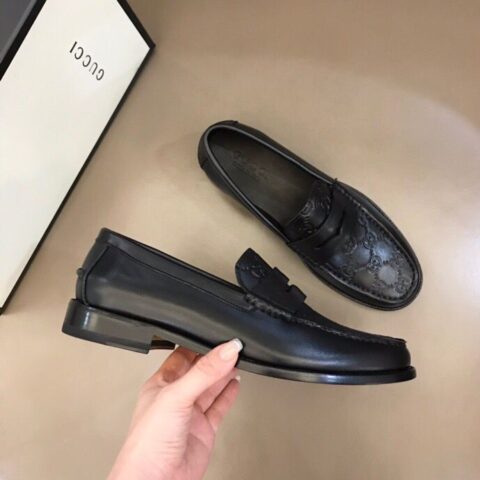 GUCCI古驰   进口头层牛皮G家原单男士正装商务皮鞋