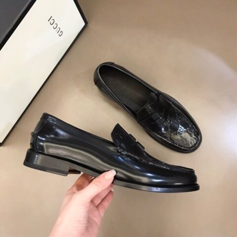 GUCCI古驰   进口头层牛皮G家原单男士正装商务皮鞋