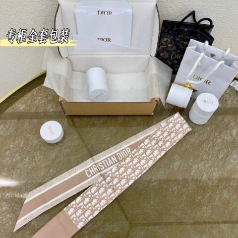 Dior迪奥千鸟格印花Mitzah Twilly丝巾