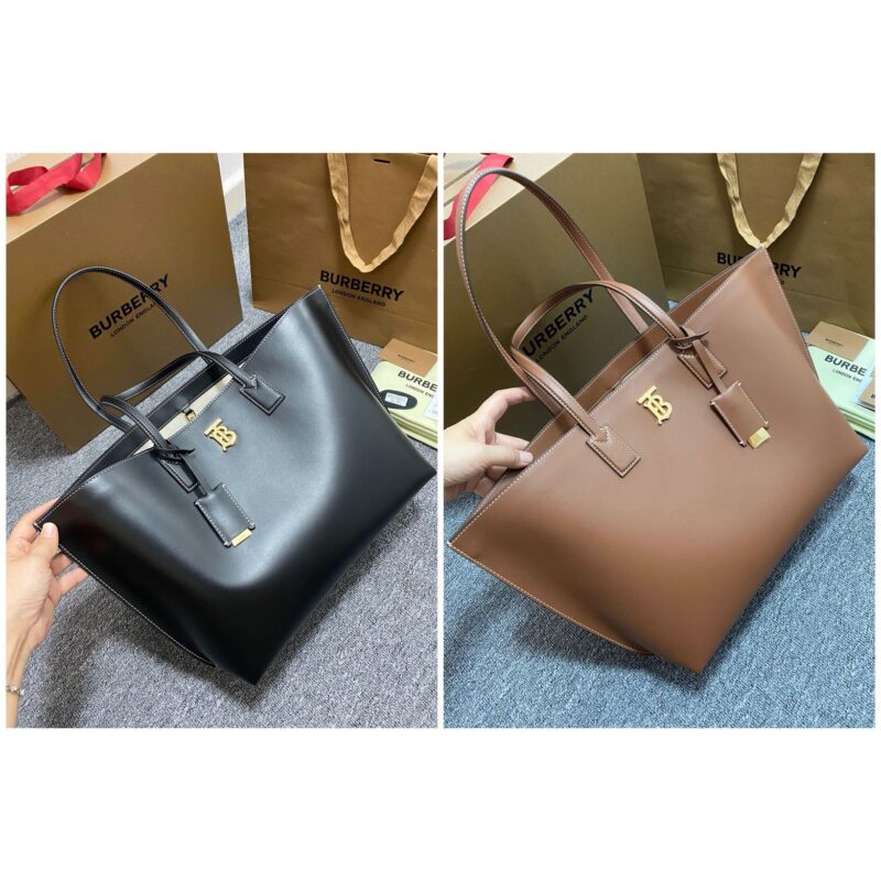 Burberry巴宝莉 Thomas Burberry 专属标识小牛皮托特包