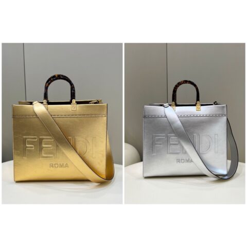 FENDI芬迪牛皮手提购物袋8553