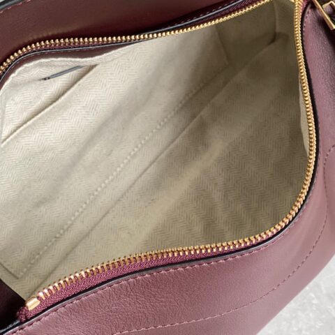 LOEWE罗意威Puzzle hobo腋下包 0673酒红