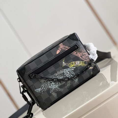 LV Mini Soft Trunk 野生动物图案盒子斜挎包 N45278