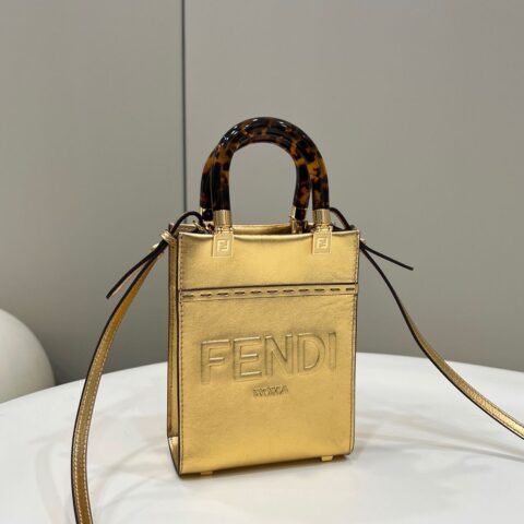 FENDI芬迪阳光MINI TOTE 全牛皮手袋8553s