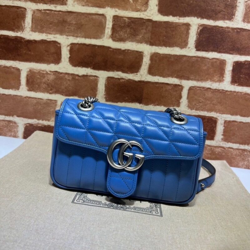 GUCCI古驰GG Marmont系列绗缝迷你手袋446744