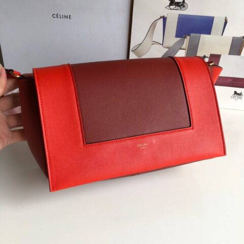 Celine Frame Medium 邮差包 180263(枣红,红色)