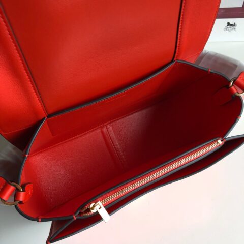 Celine Frame Medium 邮差包 180263(枣红,红色)