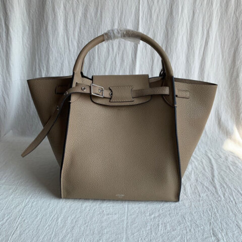 CELINE荔枝纹小牛皮中号Bigbag 183313杏色