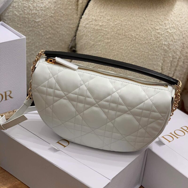 DIOR迪奥羊皮革藤格纹 Vibe Hobo 手袋 M7201ONOA_M879