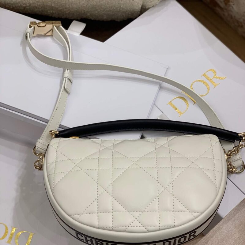 DIOR迪奥羊皮革藤格纹小号Vibe Hobo手袋M7200ONOA_M879