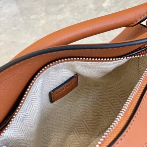 LOEWE罗意威 Mini Puzzle bag几何包 0338焦糖色18CM