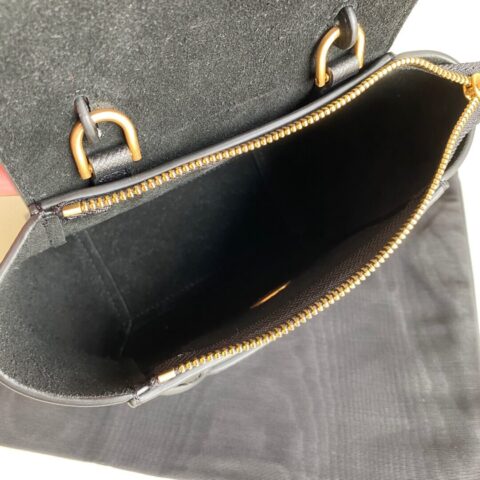 CELINE Belf PICO迷你粒面小牛皮鲶鱼包 194263黑色