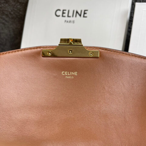 CELINE TRIOMPHE帆布和小牛皮小号手袋 188423