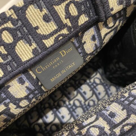 DIOR蓝色Oblique印花小号Book Tote手袋 M1265ZRIW_M928