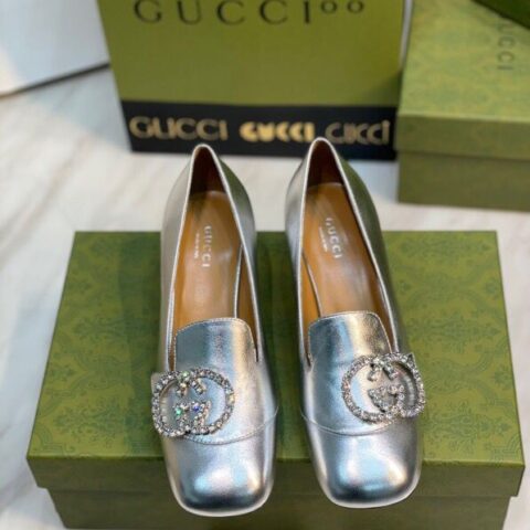 GUCCI古驰 意大利真皮底女款高跟鞋