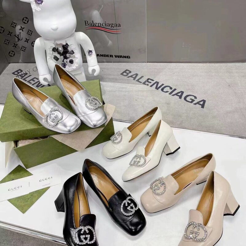 GUCCI古驰 意大利真皮底女款高跟鞋