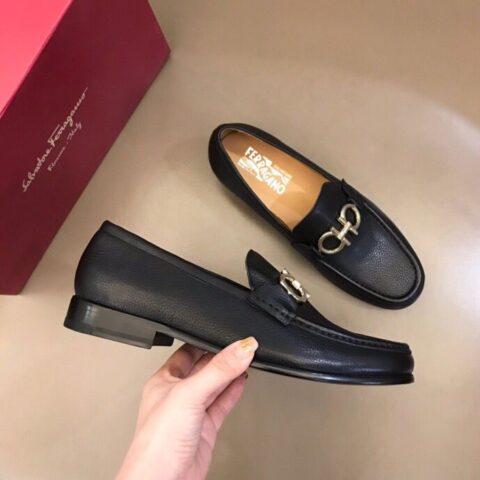 Ferragamo 菲拉格慕 意大利进口牛皮皮胚高端男士正装鞋休闲皮鞋