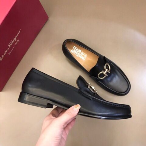 Ferragamo 菲拉格慕 意大利进口牛皮皮胚高端男士正装鞋休闲皮鞋