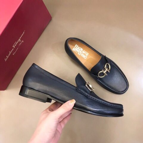 Ferragamo 菲拉格慕 意大利进口牛皮皮胚高端男士正装鞋休闲皮鞋