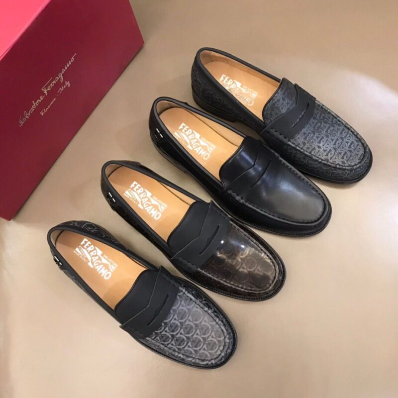 Ferragamo 菲拉格慕 意大利进口牛皮皮胚高端男士正装鞋休闲皮鞋