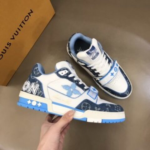 LV/路易威登   2022春夏新配色男士魔术贴Trainer运动鞋