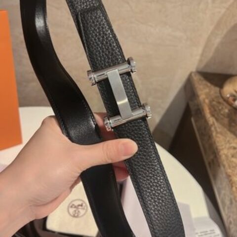 HERMES爱马仕   Agora皮带扣&双面皮腰带32毫米