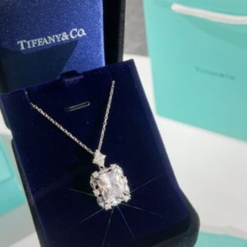 新款☑️TIFFANY&Co.蒂芙尼方形项链