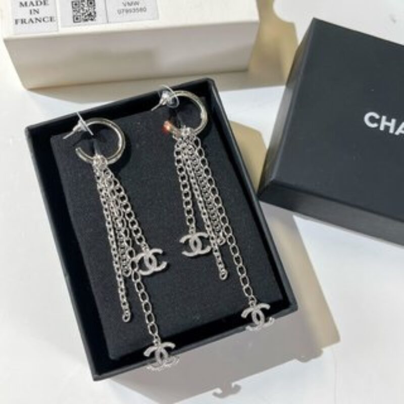 新款☑️CHANEL香奈儿双c流苏耳钉耳环