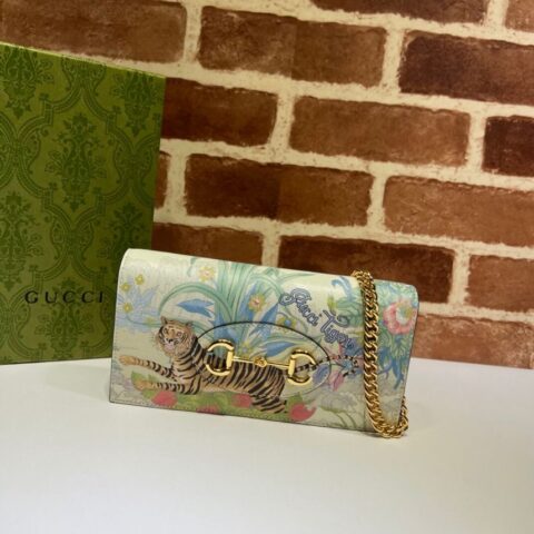 GUCCI古驰马衔扣1955系列链带钱包621892