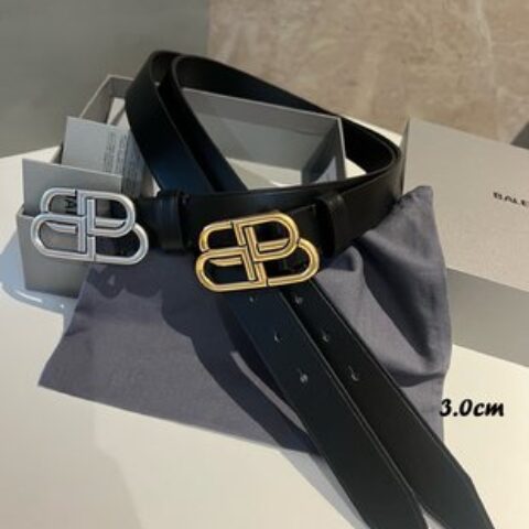 balenciaga巴黎世家  3.0cm锁扣BB腰带