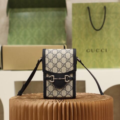 Gucci马衔扣1955系列迷你手机包625615 K9GSN 4075