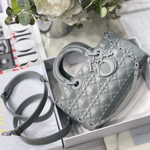 DIOR钻石形状藤格纹Lady D-Joy Bag M0540INEA_M41G