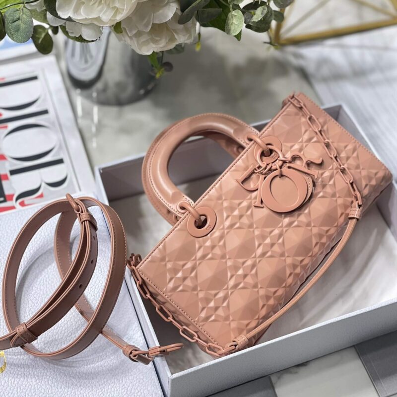 DIOR钻石形状藤格纹Lady D-Joy Bag M0540INEA_M49P