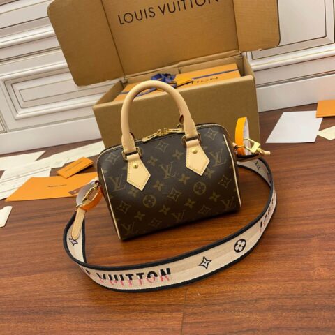 LV M45957 Speedy Bandoulière 20 刺绣肩带枕头包