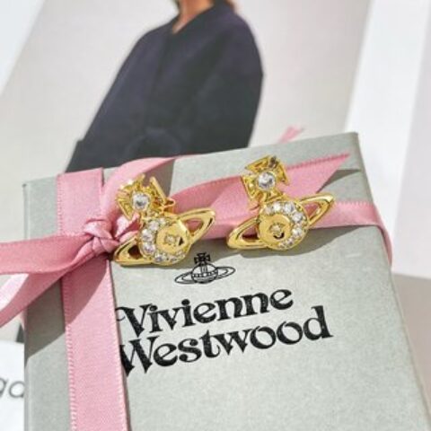 新款☑️ Vivienne Westwood西太后满钻土星耳钉耳环