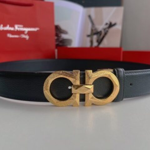 Ferragamo菲拉格慕   精选上乘材质男士商务3.5cm腰带