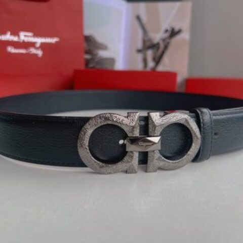 Ferragamo菲拉格慕   精选上乘材质男士商务3.5cm腰带
