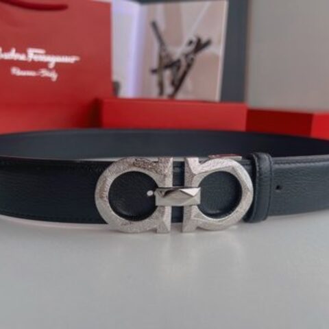 Ferragamo菲拉格慕   精选上乘材质男士商务3.5cm腰带