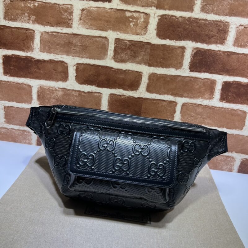 GUCCI古驰GG印花压纹腰包645093