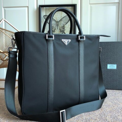 PRADA普拉达进口尼龙布料男包手提袋2VG034
