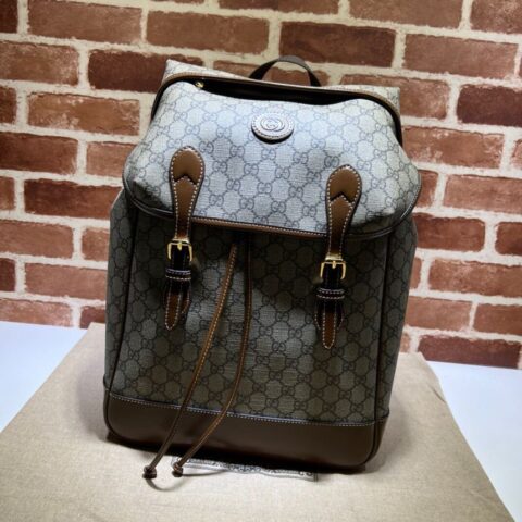 GUCCI古驰饰互扣式双G中号背包696013
