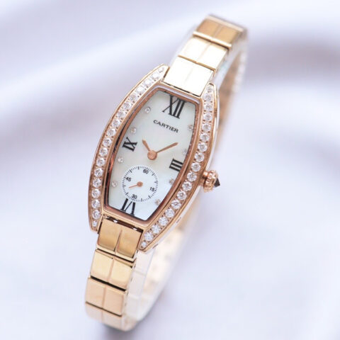 卡地亚-CARTIER MINI酒桶两针半女士腕表 进口石英机芯