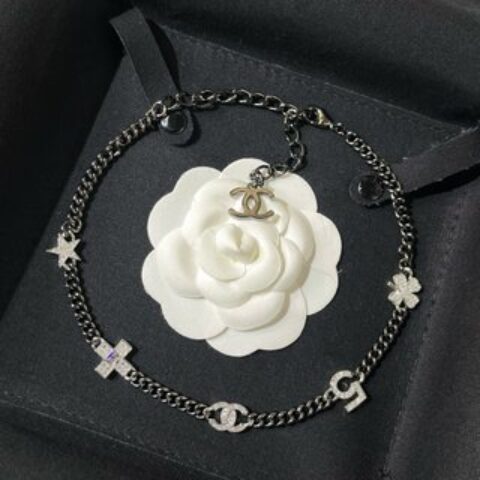 新款☑️CHANEL香奈儿choker枪黑色颈链项链