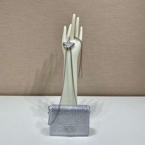 PRADA普拉达项链水晶小包1MR024