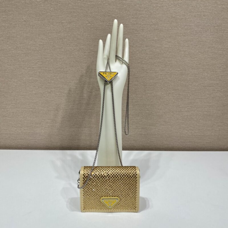 PRADA普拉达项链水晶小包1MR024