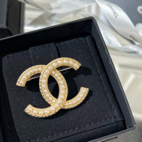 新款☑️CHANEL香奈儿双c珍珠胸针